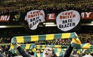 Manchester United fans were against the takeover of the club by the Glazer family.